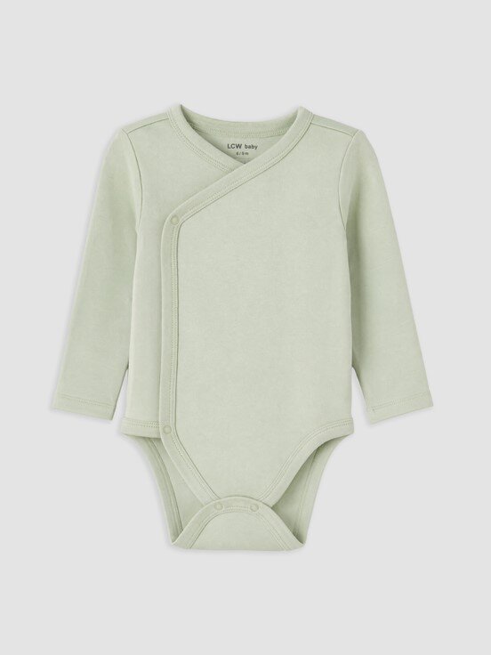 Çıtçıtlı Body KREM BASKILI
