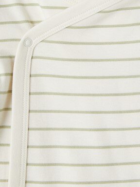Çıtçıtlı Body KREM BASKILI