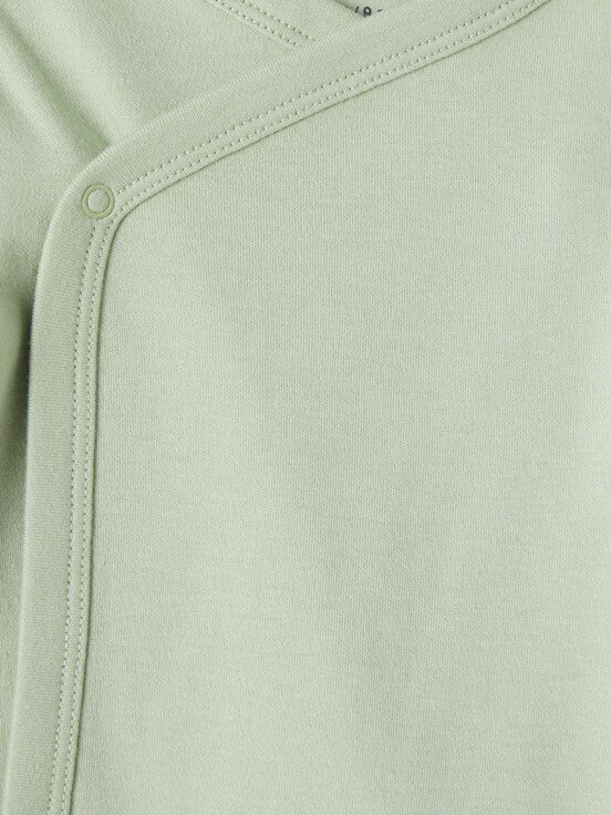 Çıtçıtlı Body KREM BASKILI