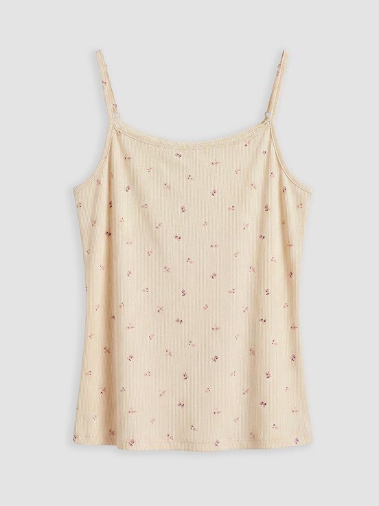 Pijama Takım BEJ BASKILI