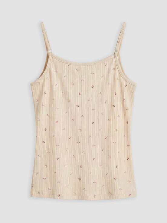 Pijama Takım BEJ BASKILI