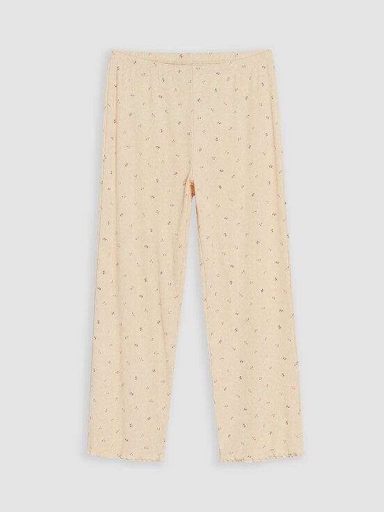 Pijama Takım BEJ BASKILI
