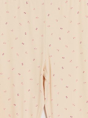 Pijama Takım BEJ BASKILI