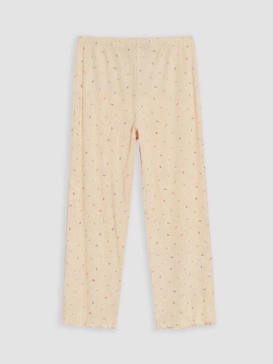 Pijama Takım BEJ BASKILI