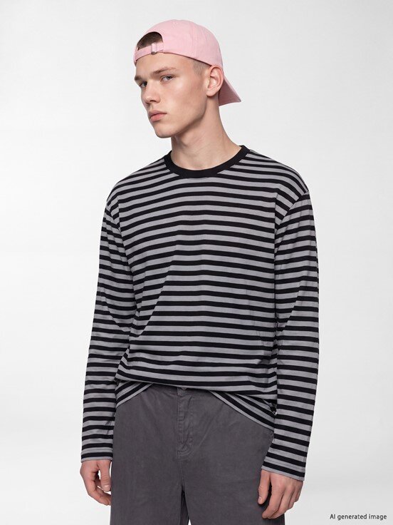 Sweatshirt ANTRASİT ÇİZGİLİ