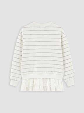 Sweatshirt EKRU ÇİZGİLİ