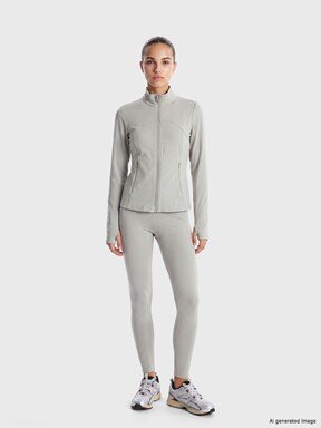 Fermuarlı Sweatshirt AÇIK GRİ