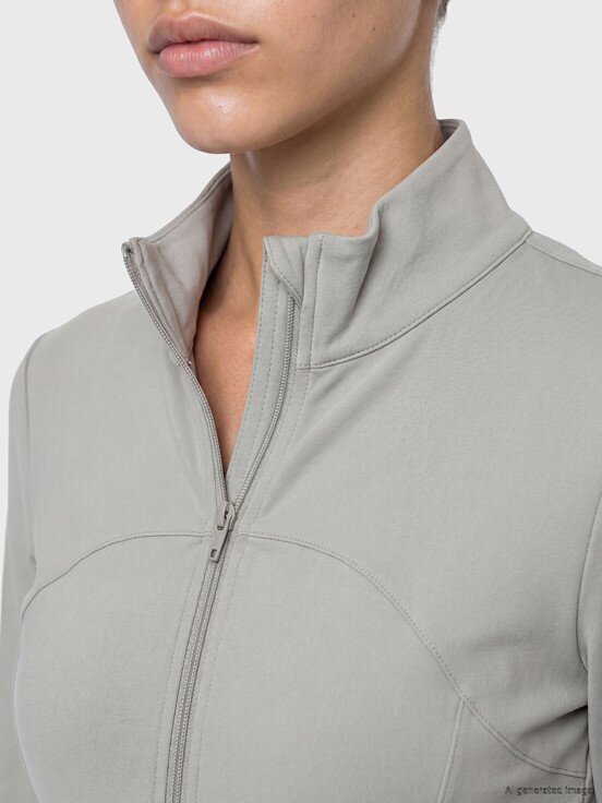 Fermuarlı Sweatshirt AÇIK GRİ
