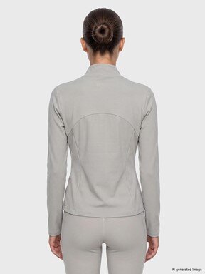 Fermuarlı Sweatshirt AÇIK GRİ
