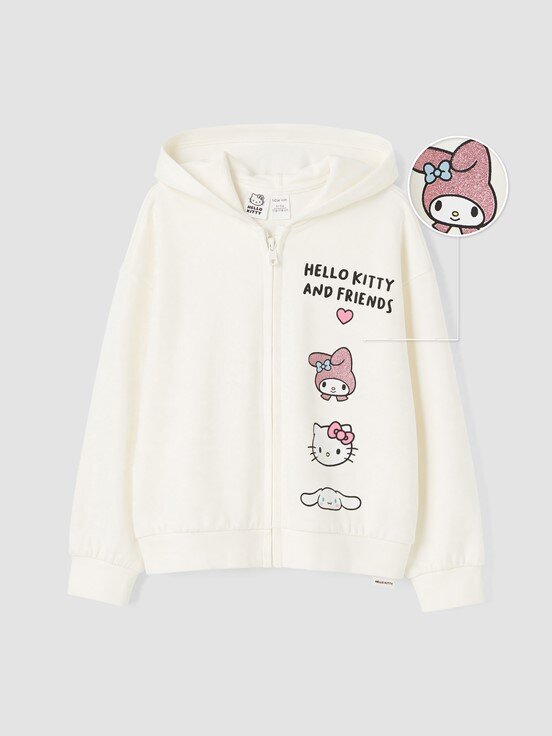 Fermuarlı Sweatshirt KREM RENGİ