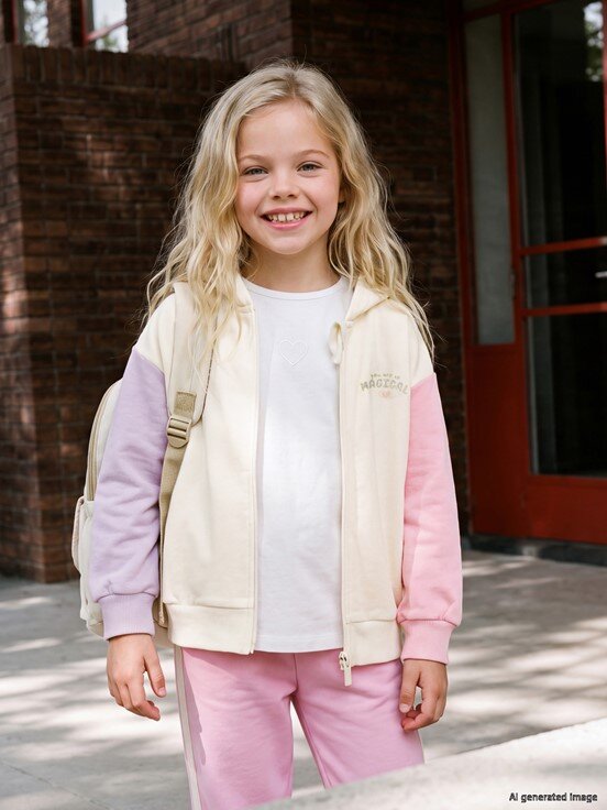 Fermuarlı Sweatshirt KREM RENGİ