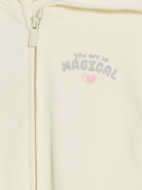 Fermuarlı Sweatshirt KREM RENGİ