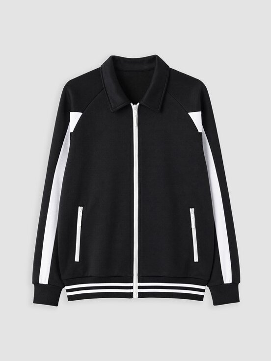Fermuarlı Sweatshirt YENİ SİYAH