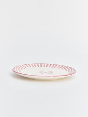 Pasta Tabağı PEMBE BASKILI