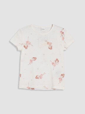 Şortlu Pijama Takımı EKRU BASKILI