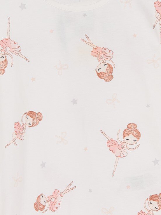 Şortlu Pijama Takımı EKRU BASKILI