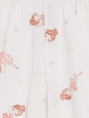 Şortlu Pijama Takımı EKRU BASKILI