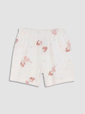 Şortlu Pijama Takımı EKRU BASKILI