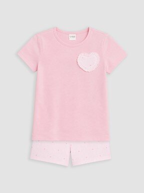 Şortlu Pijama Takımı PEMBE LEYLAK