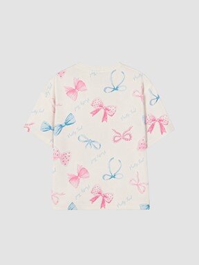 Şortlu Pijama Takımı EKRU BASKILI