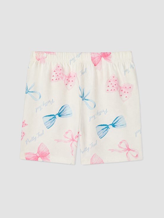 Şortlu Pijama Takımı EKRU BASKILI
