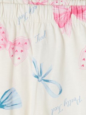 Şortlu Pijama Takımı EKRU BASKILI