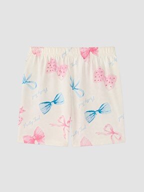 Şortlu Pijama Takımı EKRU BASKILI