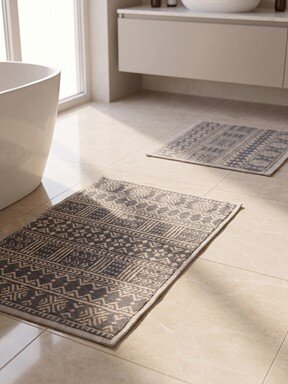 Banyo Paspası GRİ BASKILI