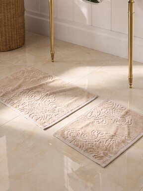 Banyo Paspası EKRU BASKILI