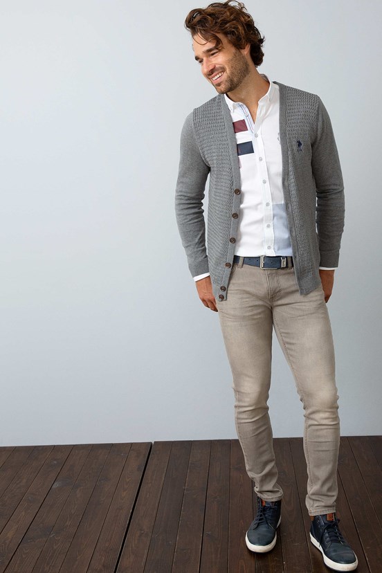 U.S. Polo Assn. Erkek Triko Basic Hırka