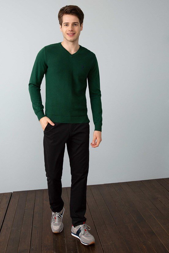 U.S. Polo Assn. Erkek Triko Basic Kazak