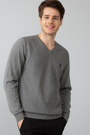 U.S. Polo Assn. Erkek Triko Basic Kazak