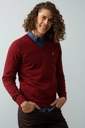 U.S. Polo Assn. Erkek Triko Basic Kazak