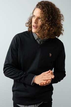 U.S. Polo Assn. Erkek Triko Basic Kazak