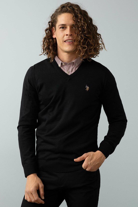 U.S. Polo Assn. Erkek Triko Basic Kazak
