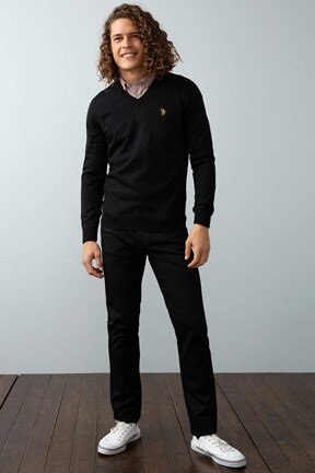 U.S. Polo Assn. Erkek Triko Basic Kazak