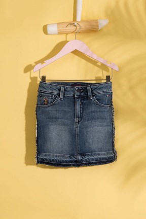 U.S. Polo Assn. Kız Çocuk Denim Etek