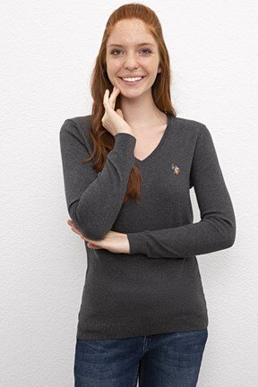 U.S. Polo Assn. Kadın Triko Kazak
