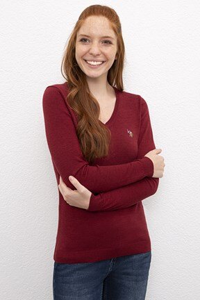 U.S. Polo Assn. Kadın Triko Kazak