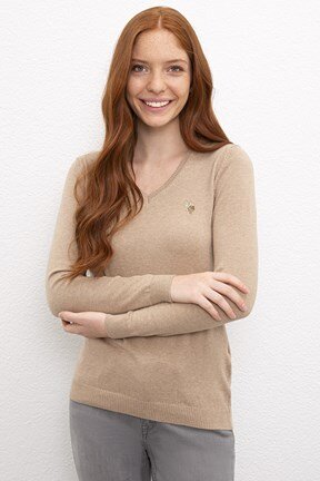 U.S. Polo Assn. Kadın Triko Kazak