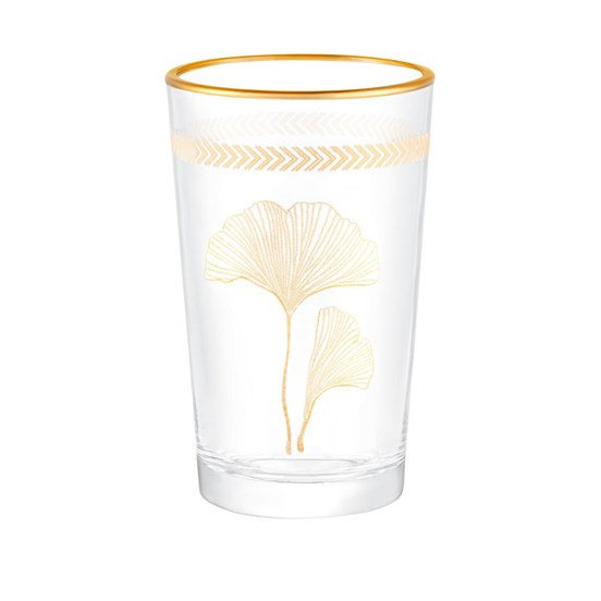 Chapelle - Lovely Ginkgo Leaves 4-lü Kahve Yanı Bardağı Seti - 100ML