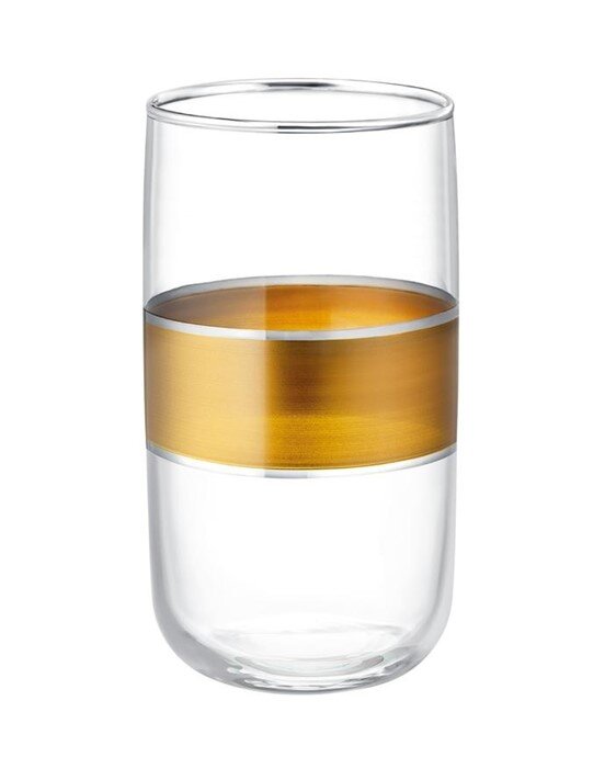Musette - Heike Gold 4 lü Meşrubat Bardağı Seti - 365ML