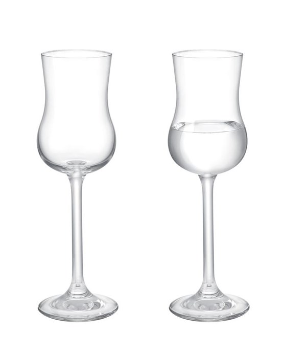 Jacky 6 lı Kristal Ayaklı Kahve Yanı Bardağı Seti - 85ML