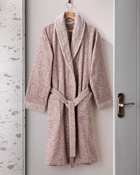 Brest İpliği Boyalı Unisex Şalyaka Bornoz