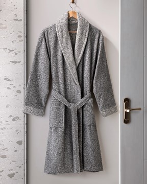 Brest İpliği Boyalı Unisex Şalyaka Bornoz