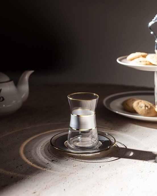 Gemma - Heike Platinium 12 Parça Çay Seti - 170ML