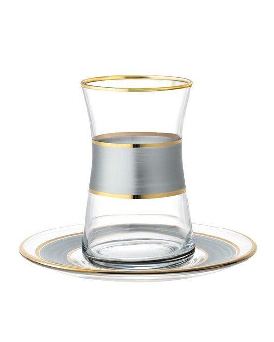Gemma - Heike Platinium 12 Parça Çay Seti - 170ML