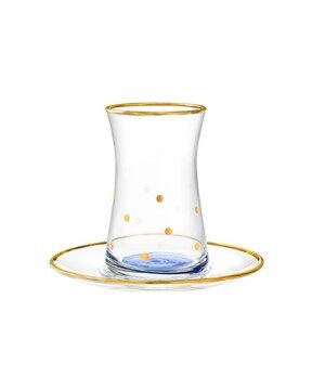 Gemma - Points Dorés Gold 12 Parça Çay Seti - 170ML