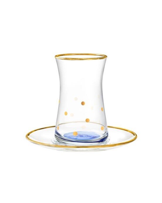 Gemma - Points Dorés Gold 12 Parça Çay Seti - 170ML
