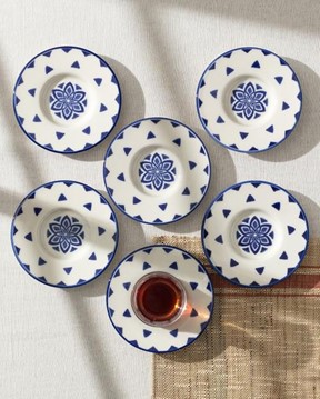 Luxe Triangle 6-lı Çay Tabağı Seti